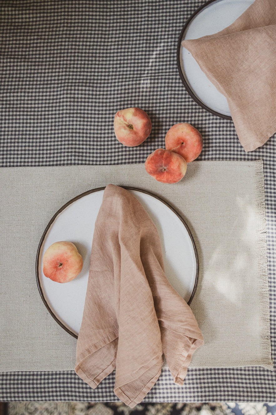 Sheer Gauze Linen Napkins Set of 2 TN Old Linen Mill