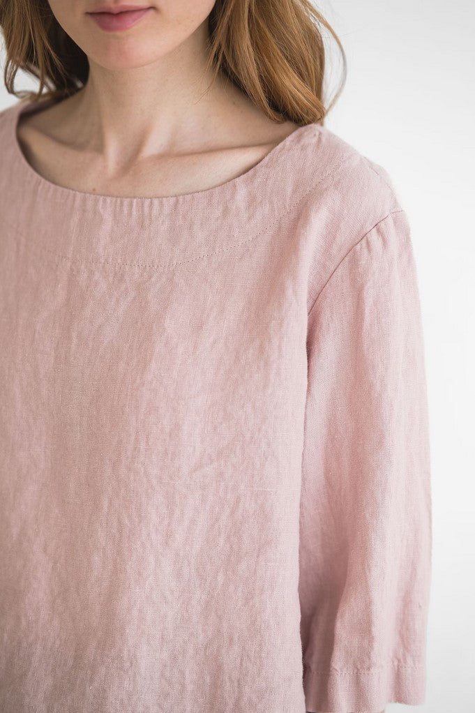 Simple Linen Blouse Old Linen Mill