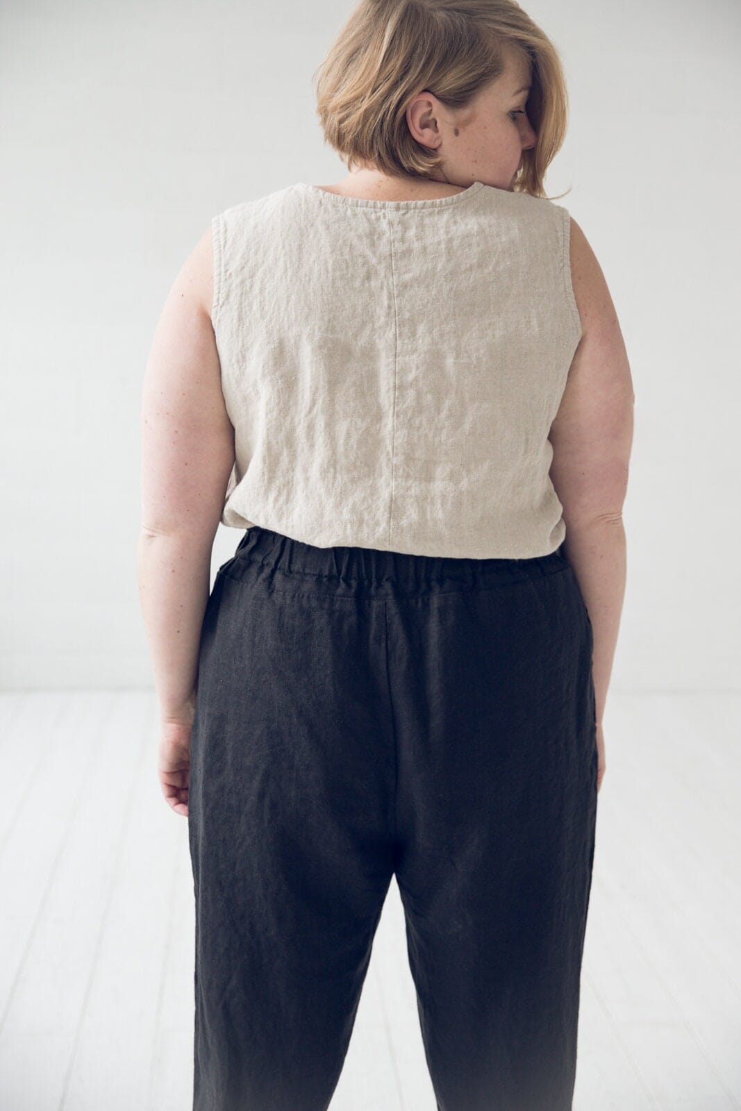Sleeveless Linen Top Old Linen Mill 