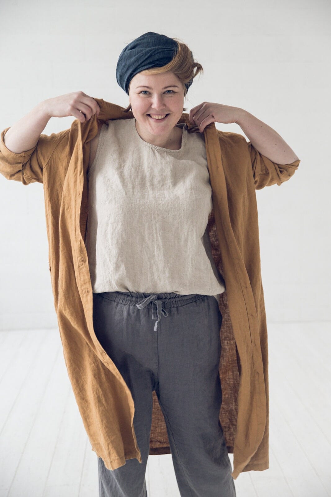 Sleeveless Linen Top Old Linen Mill 