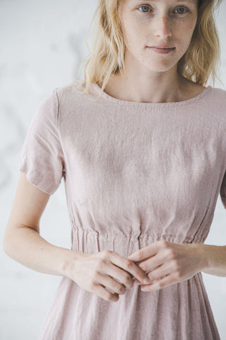 Slim Summer Linen Dress D11 Old Linen Mill 
