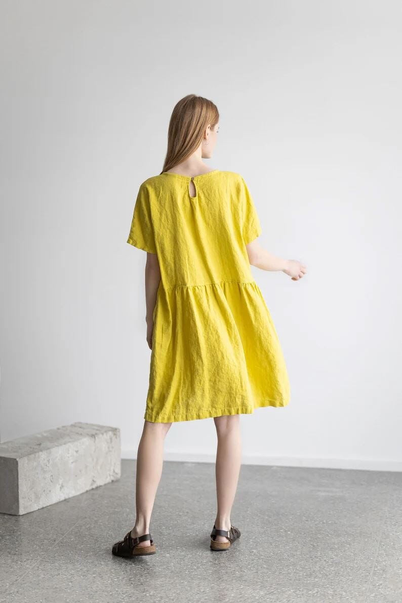Soft Swing Linen Summer Dress Old Linen Mill 
