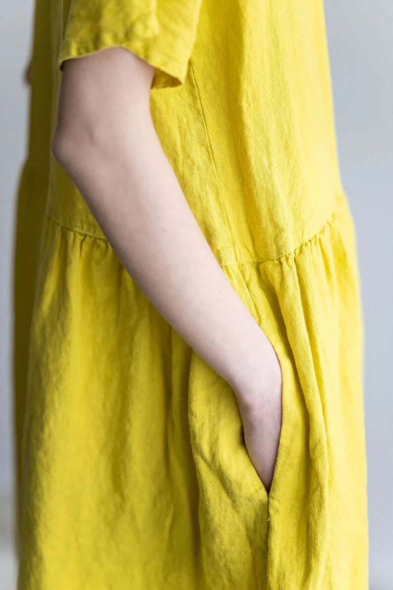 Soft Swing Linen Summer Dress Old Linen Mill 