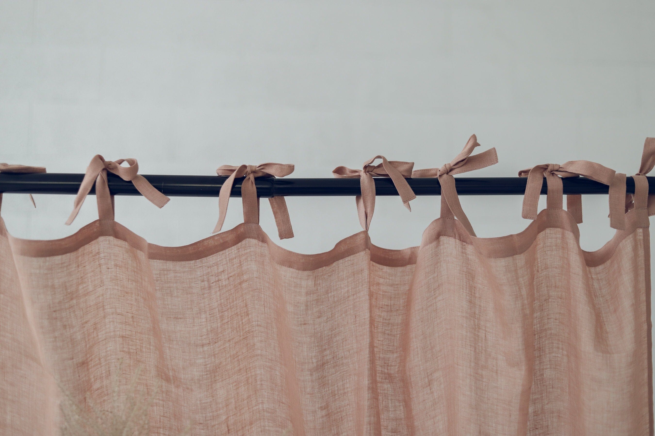 Soft Washed Linen Drapes Day Curtain Panel Old Linen Mill 