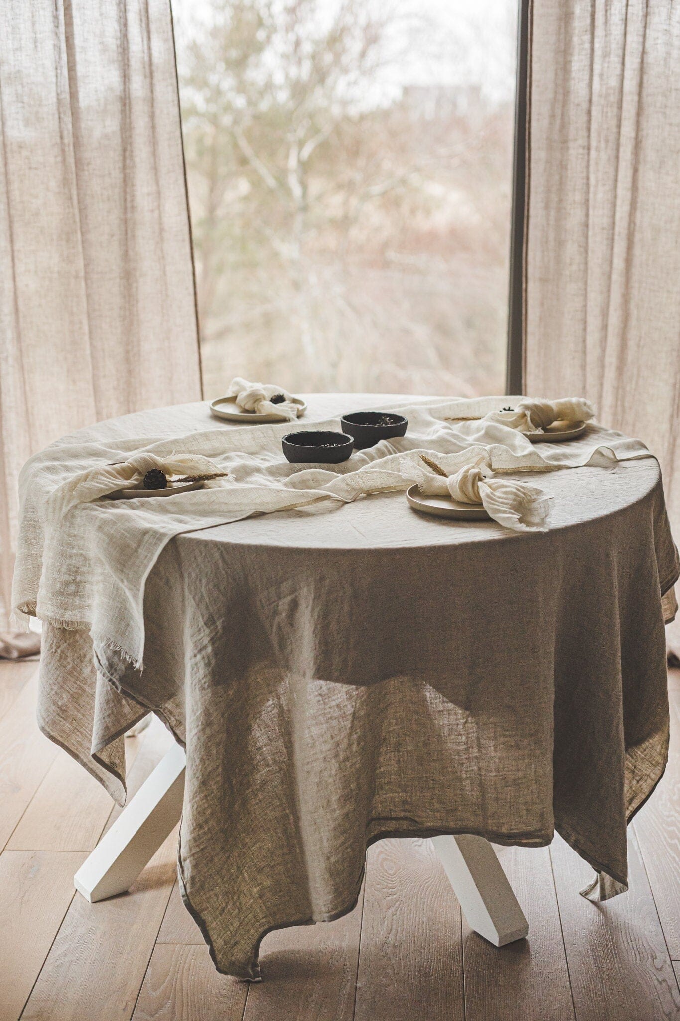 Soft Washed Linen Tablecloth Gift Idea Old Linen Mill 