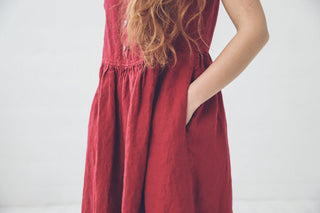 Soft Washed Maternity Linen Dress Old Linen Mill 