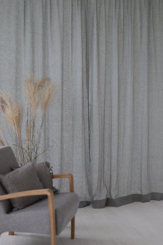 Soft Washed Rod Pocket See-Through Linen Day Curtains Old Linen Mill 