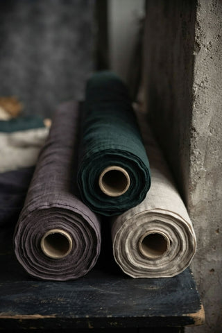 Solid Linen Fabric by Meter Cut-to-size fabric Old Linen Mill