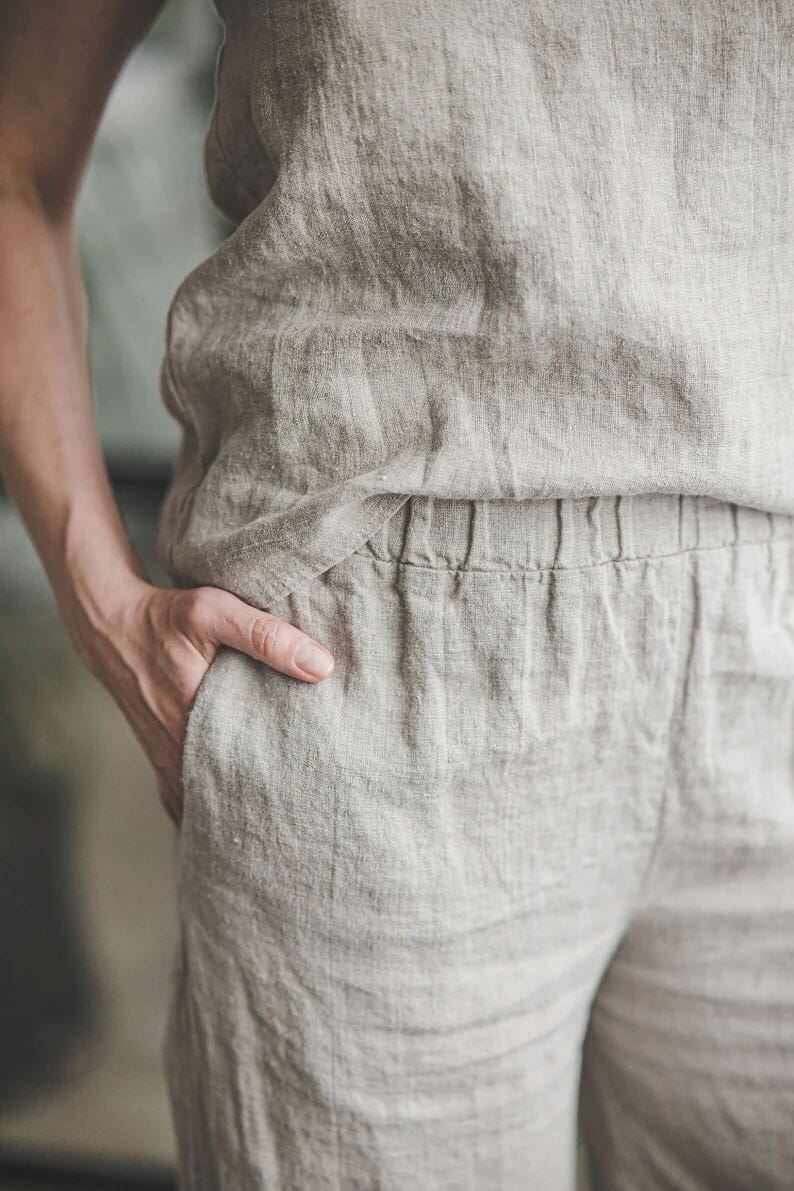 Spaghetti Strap Summer Linen Top Old Linen Mill 