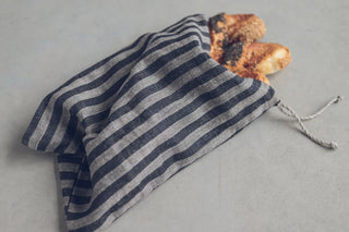 Striped Linen Kitchen Storage Bag, Loaf Bag Loaf bag Old Linen Mill