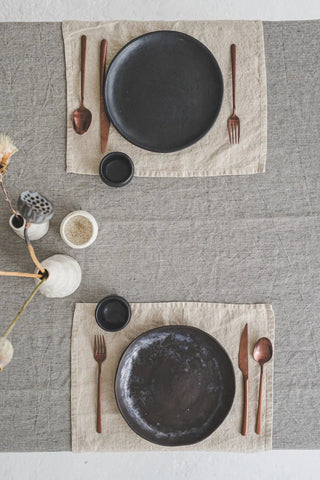 Striped Linen Table Decor Gift Old Linen Mill 