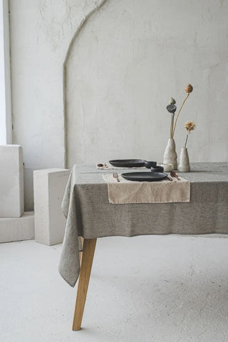 Striped Linen Table Decor Gift Old Linen Mill 