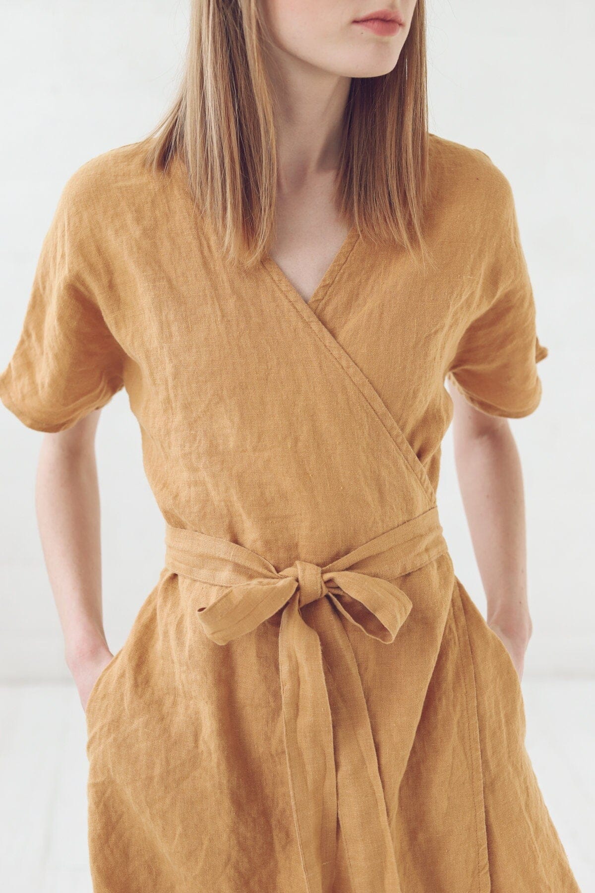 Kimono Wrap Linen Dress Old Linen Mill Kimono Wrap Linen Dress Old Linen Mill