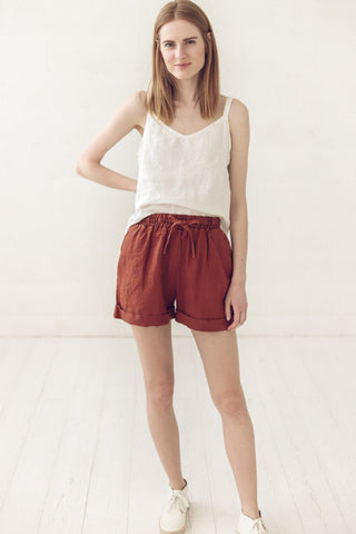 Summer Linen Tank Top Old Linen Mill 