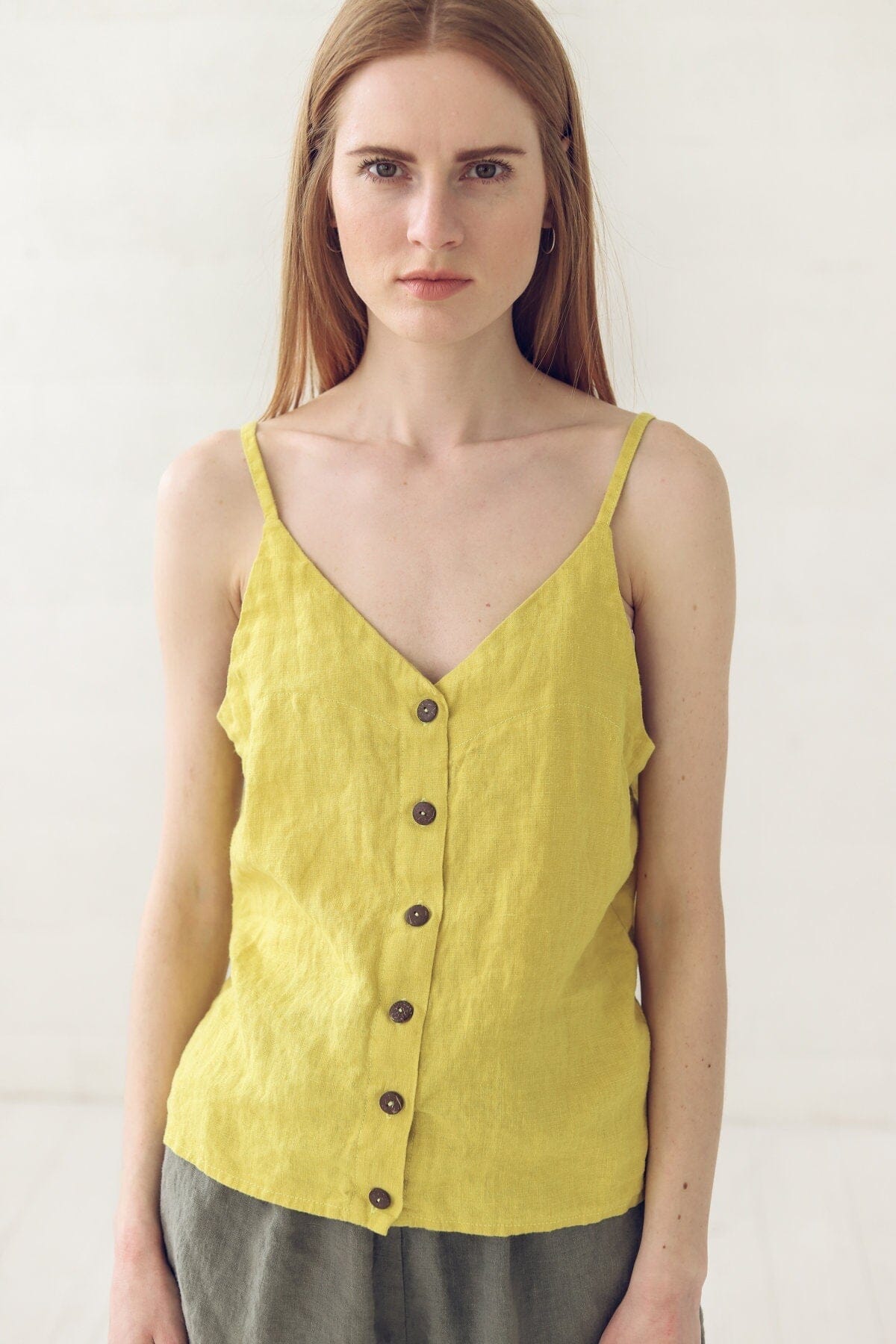 Summer Linen Tank Top Old Linen Mill 