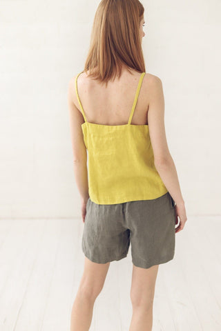 Summer Linen Tank Top Old Linen Mill 
