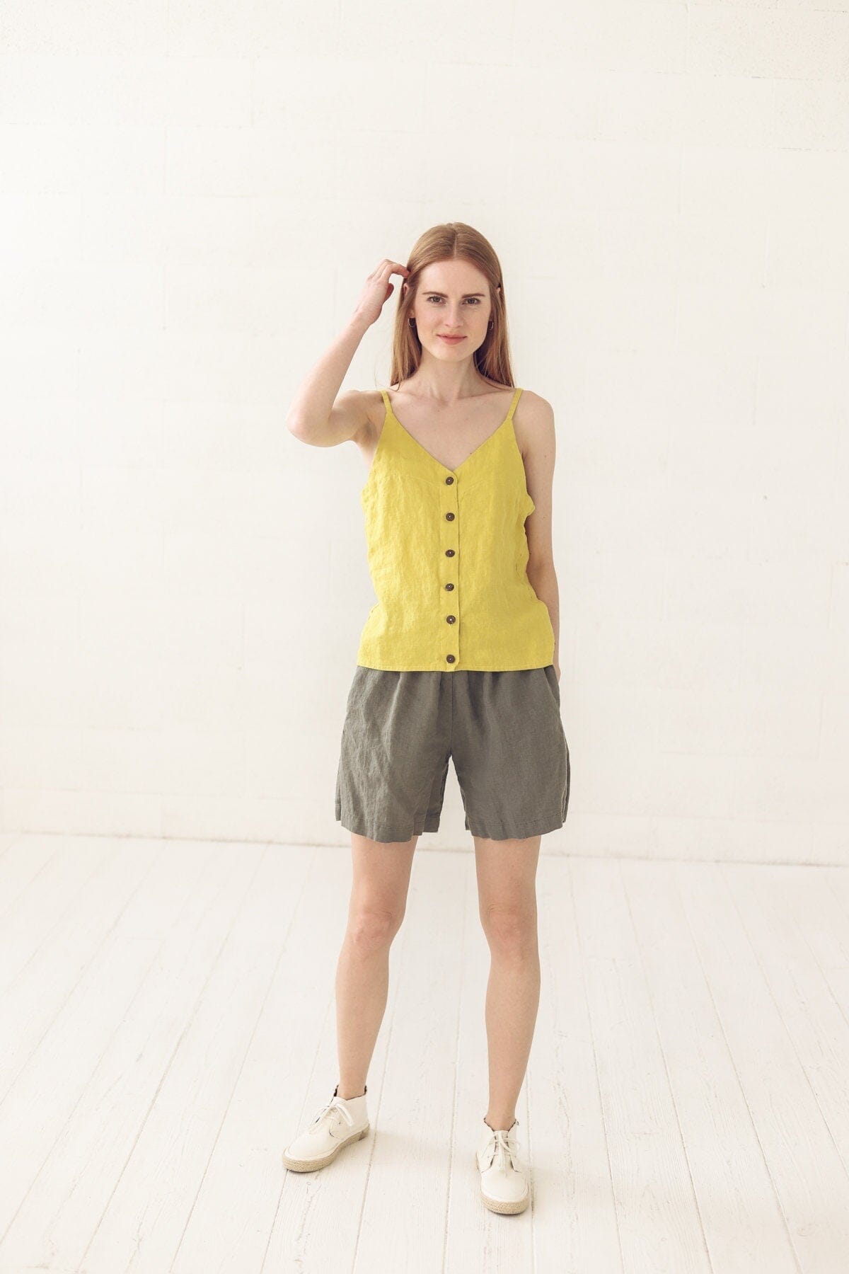Summer Linen Tank Top Old Linen Mill 