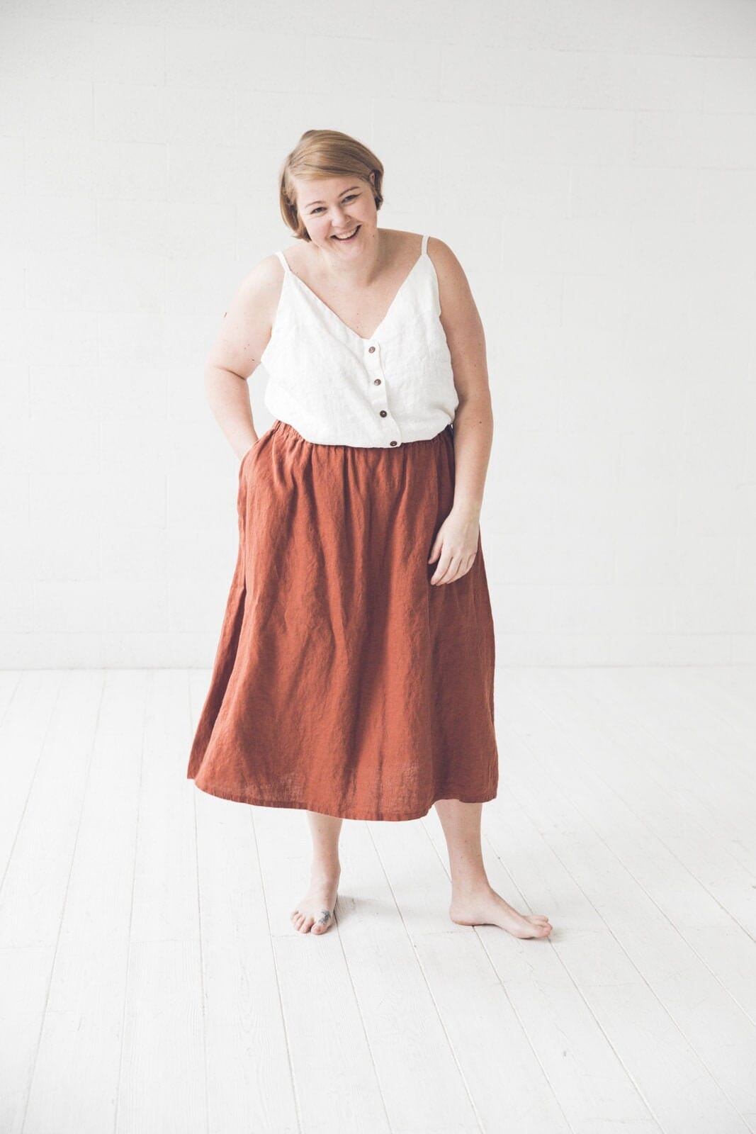 Summer Linen Top Old Linen Mill 