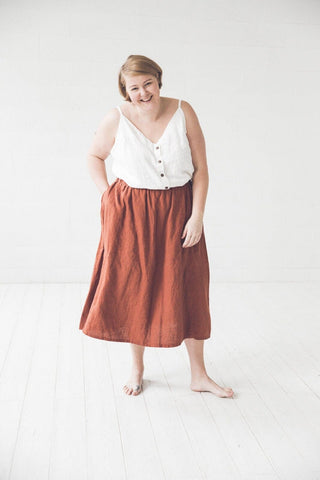 Summer Linen Top Old Linen Mill 