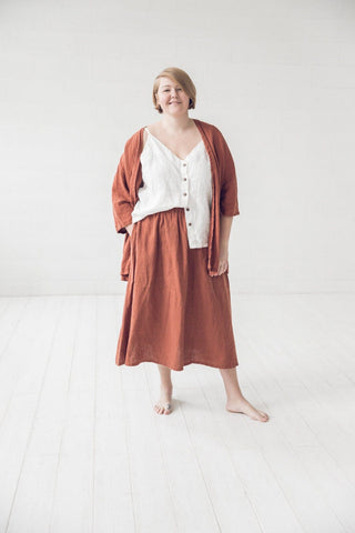 Summer Linen Top Old Linen Mill 