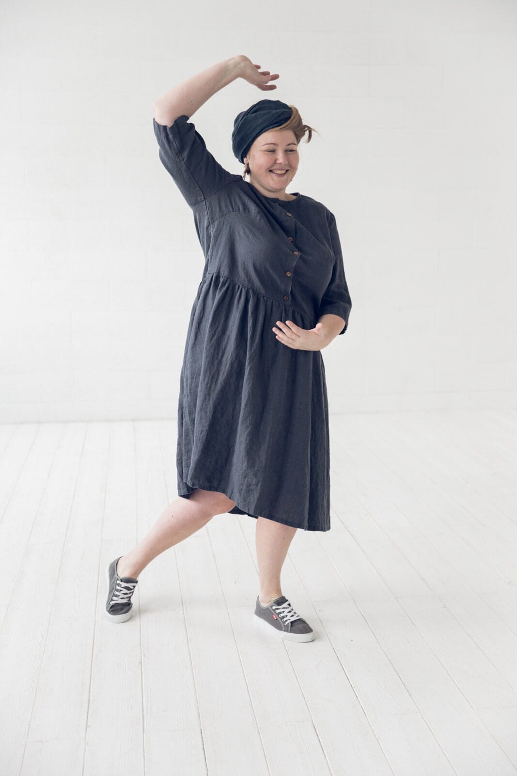 Swing Loose Linen Dress Old Linen Mill 