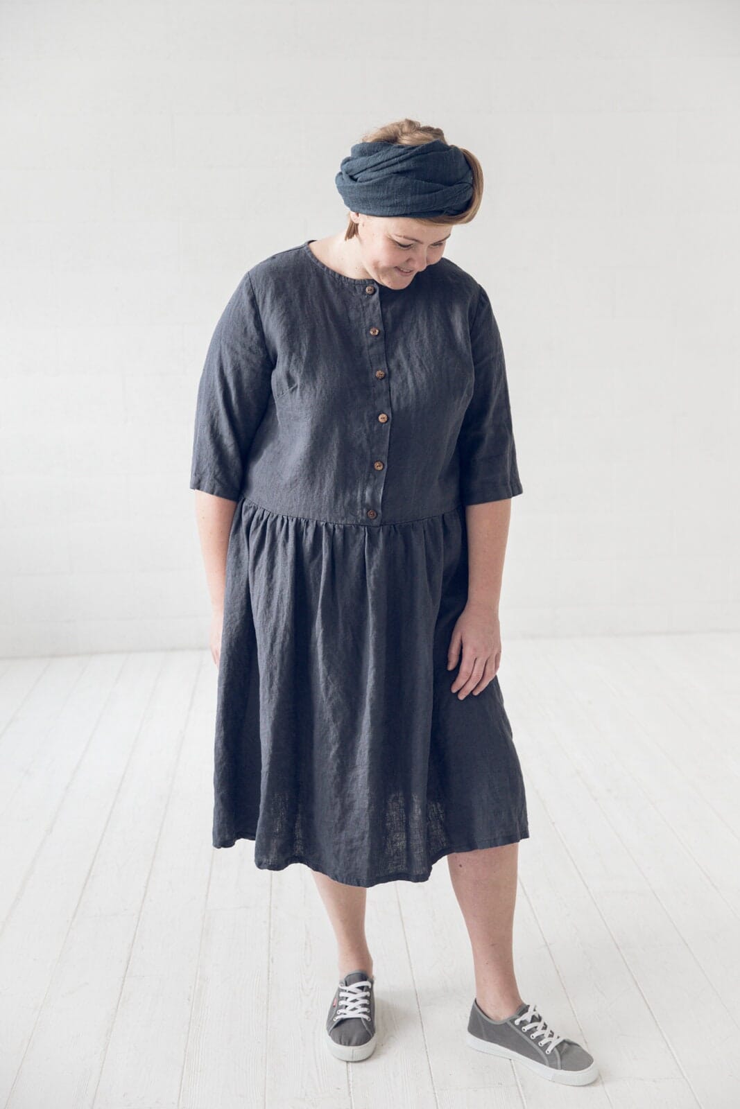 Swing Loose Linen Dress Old Linen Mill 