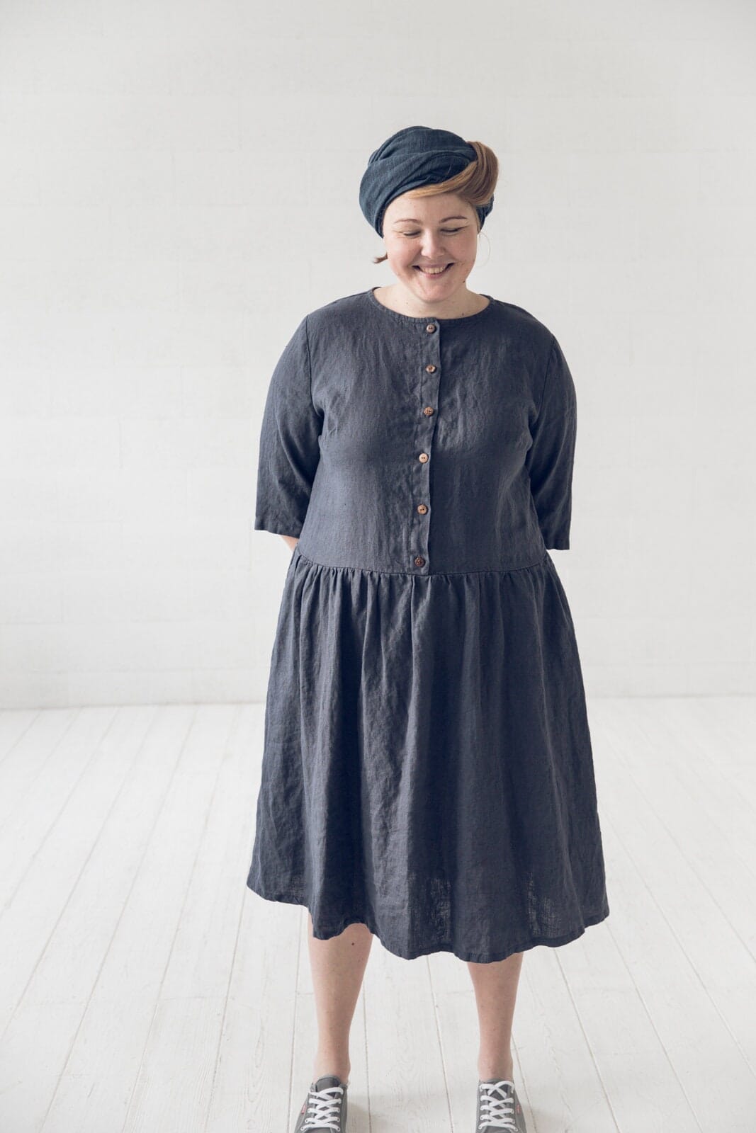 Swing Loose Linen Dress Old Linen Mill 