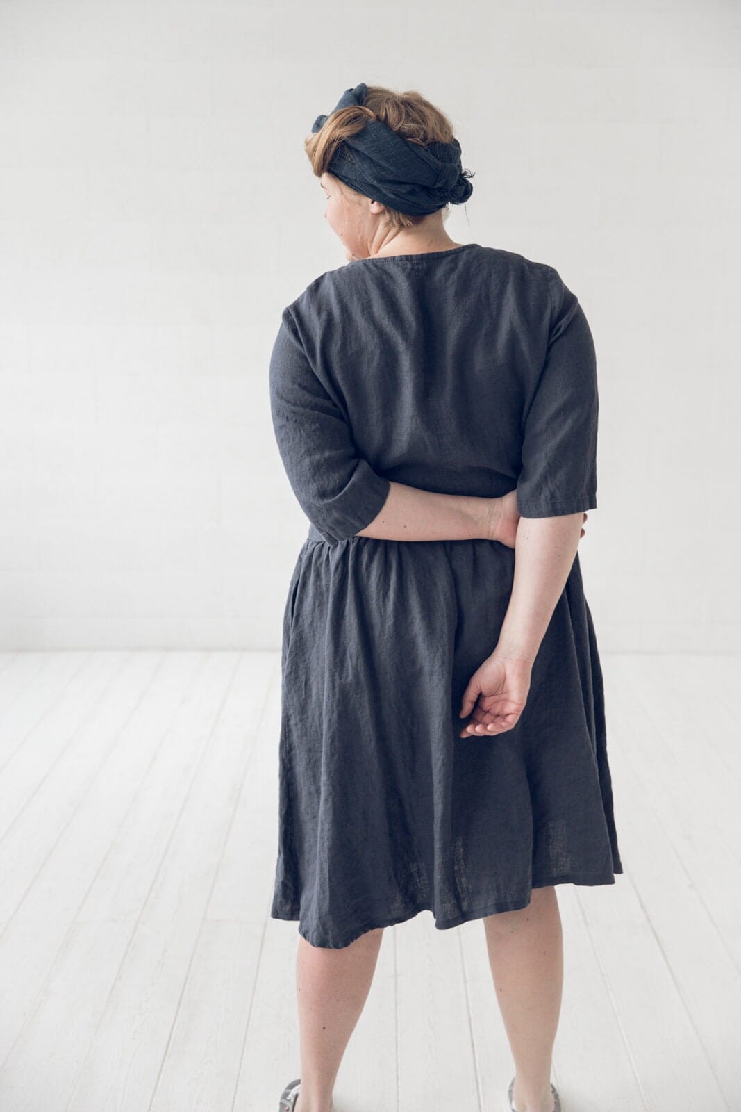 Swing Loose Linen Dress Old Linen Mill 