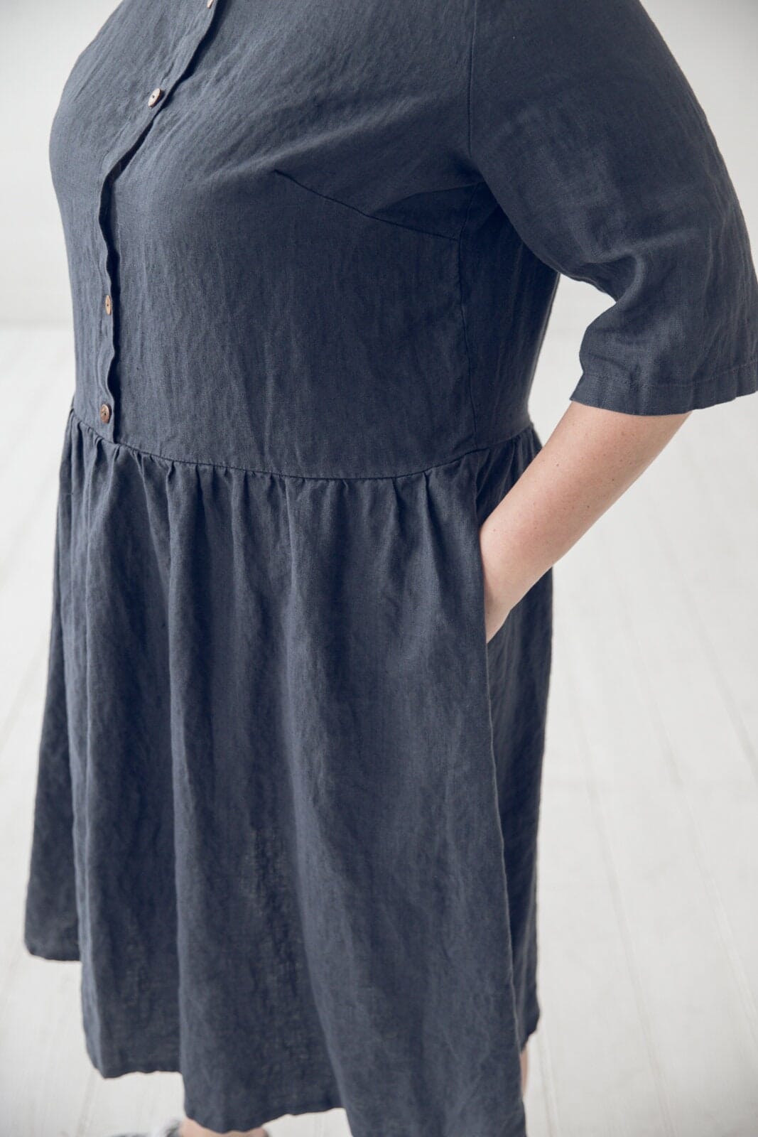 Swing Loose Linen Dress Old Linen Mill 
