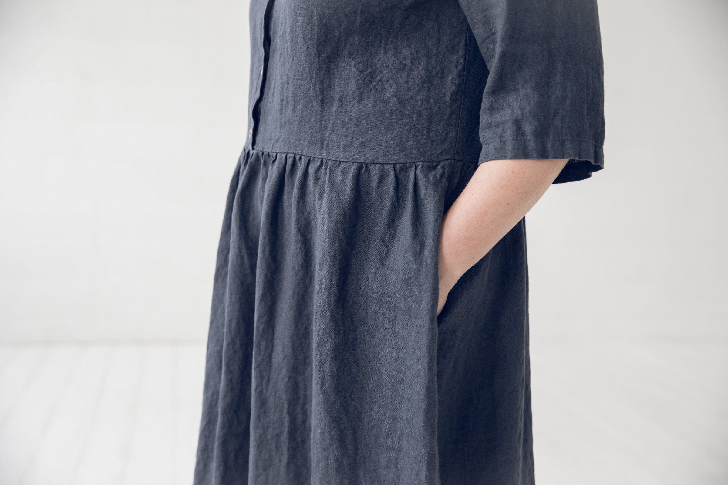Swing Loose Linen Dress Old Linen Mill 
