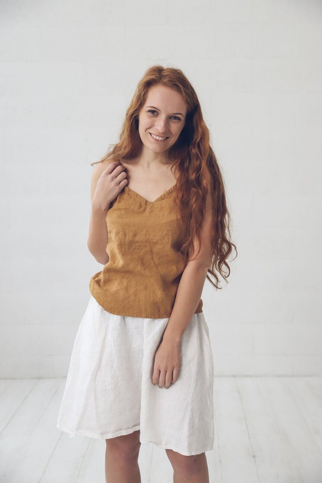 Swing Summer Linen Skirt Old Linen Mill 