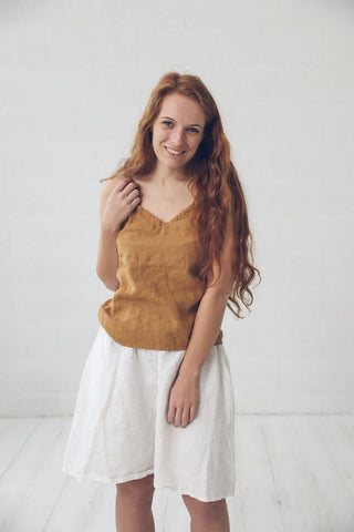 Swing Summer Linen Skirt Old Linen Mill 