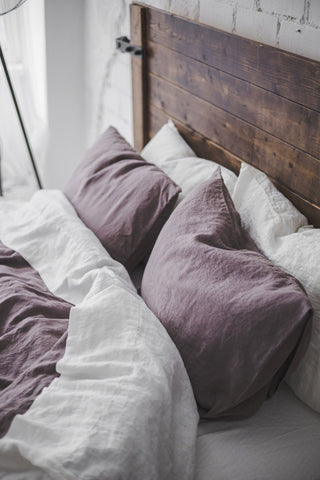 Violet Ash Soft Wash Bed Linen Gift Set Old Linen Mill 