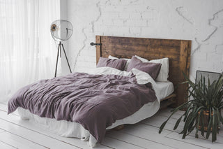 Violet Ash Soft Wash Bed Linen Gift Set Old Linen Mill Violet Ash US/CA Single 