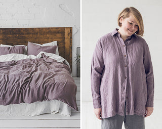 violet ash linen color - Old Linen Mill