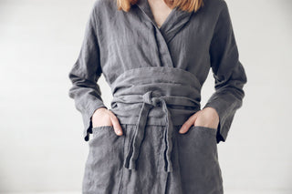 Wide Long Linen Belt Accessory Old Linen Mill 