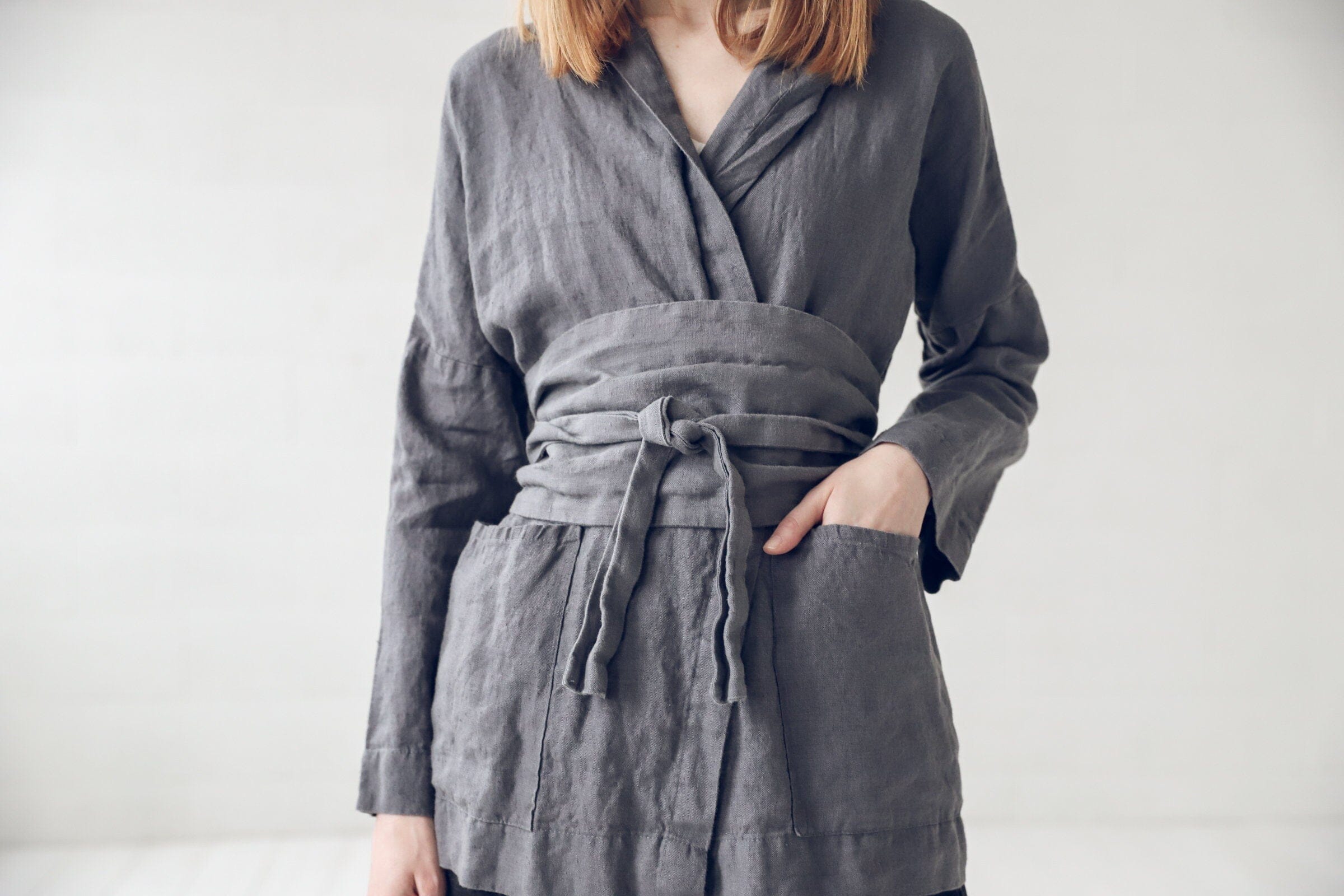 Wide Long Linen Belt Accessory Old Linen Mill 